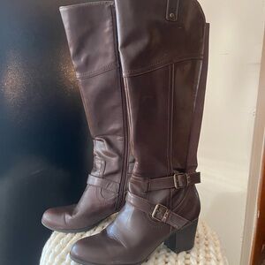 Elegant Brown Knee-High Boots